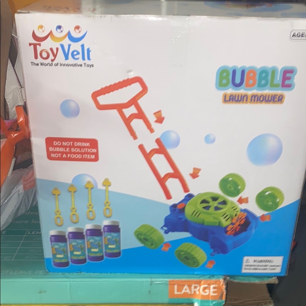 Bubble Lawn Mower - Blue and Green